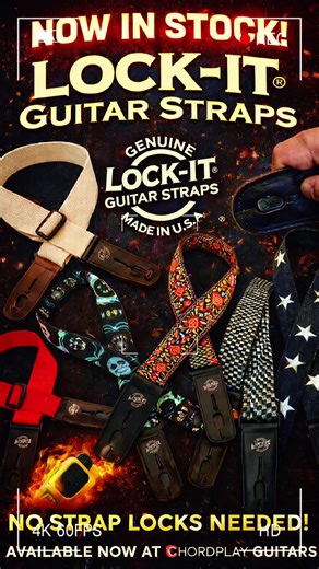 Lock-It Guitar Straps Now Available at Chordplay Guitars