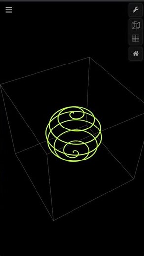 3D spherical spiral |Desmos 3D|