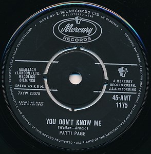 Patti Page - You Don't Know Me
