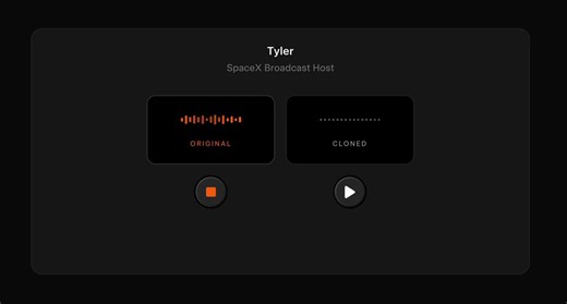xAI just made it possible to be in 50 sales calls at once. With your own voice. 🤯Voice cloning is now live inside the Grok API. 4 minutes of reading a prompt in a quiet room.That's it.Your voice now answers customer calls. Closes sales. Runs support. While you sleep.Pick "Clone a Voice" in the console. Read the script. Your clone is ready.One call. One conversation at a time.Receptionists. BDRs. Support agents. The first layer of jobs going isn't coders. It's anyone whose work happens on a phon