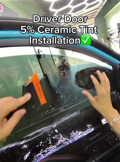 5% Ceramic Tint Installation Step by Step 😎