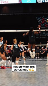 Raven quick with it 🙂‍↔️ #AtlantaVibe | #CatchTheVibe | #middle #volleyball | Atlanta Vibe
