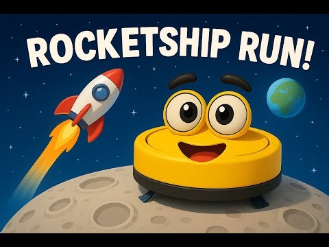 Roomba Goes to Space! Rocketship Run | Toddler & Kids Music Video
