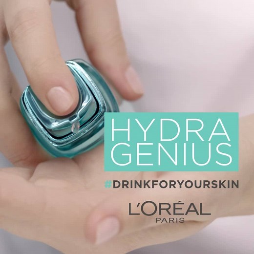 Deine Haut braucht eine Erfrischung? 💦 Hydra Genius mit Hyaluron & Aloe Water spendet intensiv Feuchtigkeit, glättet und zieht ultra schnell ein. 💙 | L'Oréal Paris