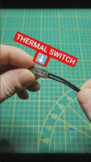 How a thermal switch works (real test) #electronics #diy #sorts