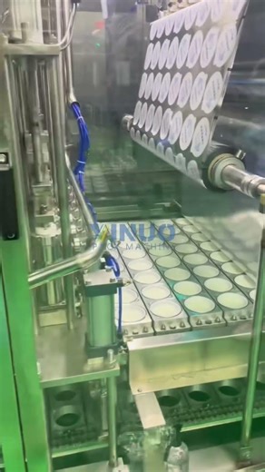 Yogurt Cup Filling Sealing Machine !Greek Yogurt Cup Filling Machine With CIP System!