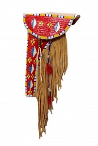 Décoration de bride de cheval en cuir perlé fabriquée à la main avec franges - Ornement tribal de selle western - Etsy France