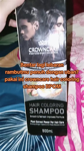 Gak perlu ke salon cape antri boros uangnya pula beli ini sebotol bisa di pakai setaun sekali pemakaian awet 1-3bulan BPOM 3 IN 1 Mewarnai,menutrisi dan merawat rambut #crowncare #crowncarehaircoloringshampoo #shampoowarna #fyp #perwatanrambut