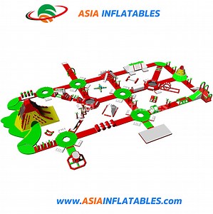 [Hot Item] Commercial Inflatable Floating Water Park / Giant Inflatable Adventure Aqua Park