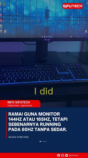 Perbezaan 60Hz vs 165Hz: Semak Jika Monitor Anda Masih Pada 60Hz