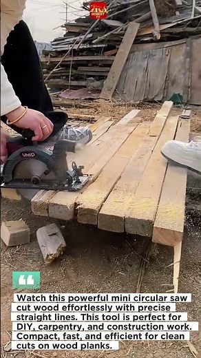 INSANE Wood Cutting Trick! Fast & Perfect Straight Cuts with Mini Circular Saw