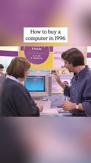 The History Source on Instagram: "What do you think of the capabilities of mid 90s computers? Did you know standard computers today are thousands of times more powerful than PC’s in the mid 90s? Still that doesn’t mean old computers are anything to scoff at. By the mid-1990s, consumer computer technology saw significant advancements with the rise of personal computers featuring Windows 95 and the popularity of the Internet. This era marked the transition from DOS-based systems to more user-frien