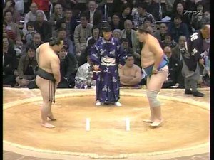 Fukuoka Day9 23-Nov-2009 Asashōryū Vs. Baruto 朝青龍 Vs. 把瑠都 Kyushu Basho