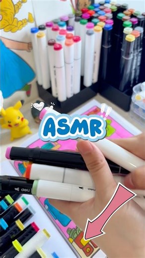 So Satisfying 😍 Organizing My Markers | ASMR