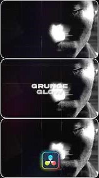 Level up your edits with this GRUNGE GLOW Effect⚡#videoediting #davinciresolve #cinematic #effects