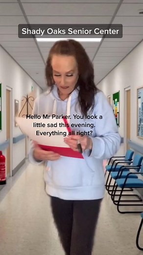 Senior Home Nurse's Funny Joke in the Old Folks Home