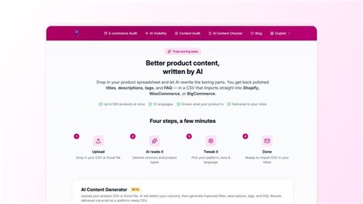 First look at our AI Content generator | Delian Coroama