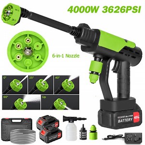 Cordless Car Pressure Washer Water High Power Jet Wash Cleaner Portable 2Battery  | eBay UK