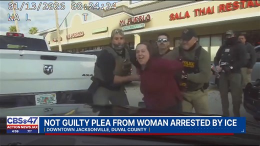 A Jacksonville woman accused of assaulting law enforcement officers during an immigration operation appeared in federal court Thursday, where she pleaded not guilty to multiple charges >>> bit.ly/4bbGqw0 | Action News Jax