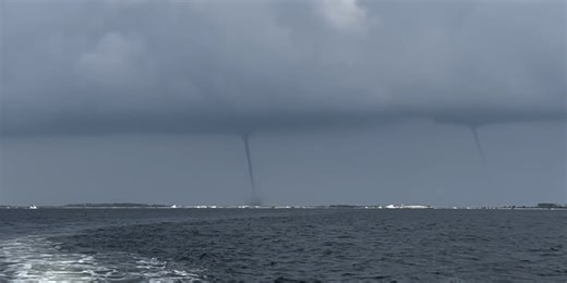 WATCH: Multiple waterspouts form in gulf