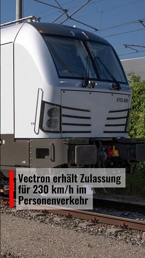 Vectron receives approval for 230 km/h in passenger transport
