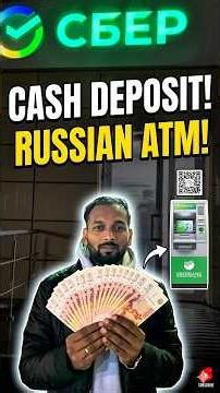 😳 First Time Depositing Cash in a Russian ATM!