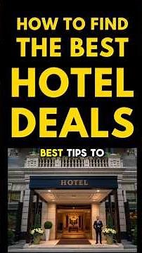 HOTELS & LODGING 101🏨 How to Find & Book The Best Hotel Deals Online! Top Tips for Cheapest Prices!