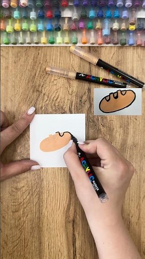 How to Draw a Fresh Loaf of Bread — Easy Art Tutorial #art #coloringadventure #drawing #satisfying
