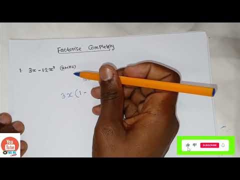 How to factorise algebraic expression/complete Guide