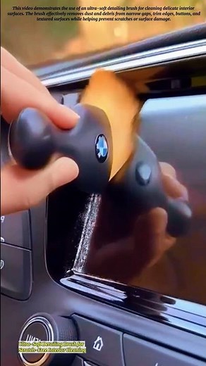 Ultra-Soft Detailing Brush for Scratch-Free Interior Cleaning
