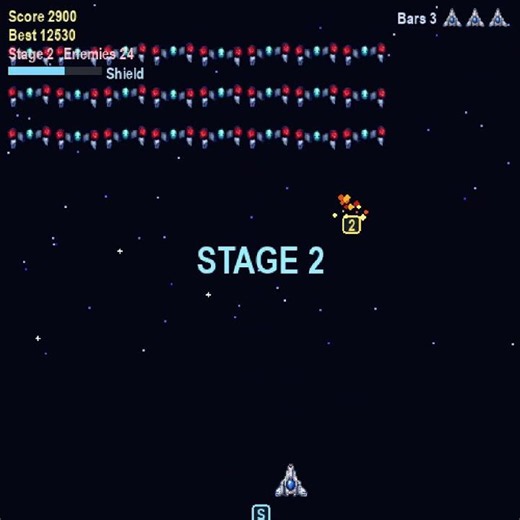 Galaxy with Python #claudecode #retro #python #retrogaming