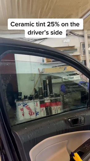 Ceramic Window Tint Application: 25% for Drivers