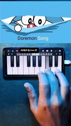 🎹 Doraemon Tune - Gujarati Desi Remix | Easy Piano Tutorial on Mobile | Walk Band App