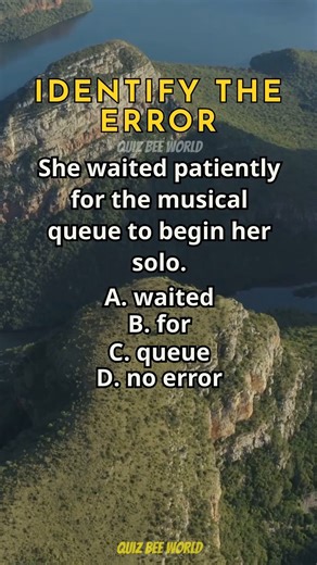 Identify The Error 442 #English #englishgrammar #englishlesson #fblifestyle #quiz | Quizbee World