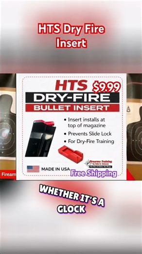 HTS Dry Fire Insert Will Increase Your Accuracy.