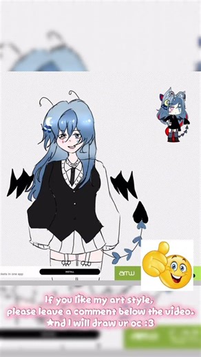 Drawing #trending #art #viral #funk #memes #cool #oc #gacha #capcut #music #shorts #edit #alien #lol