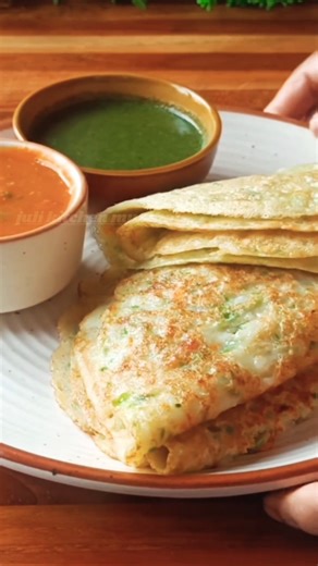 Poha aur Suji se banayein Super Soft Sponge Dosa! 😍 | Easy Breakfast Recipe | #julikitchenmumbai