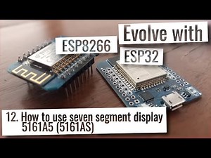 ESP32 & ESP8266 - How to use seven segment display, 5161A5 (5161AS)