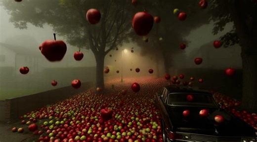 Tom writes of three weird incidents: On the night of 8 November 1984, and continuing after midnight into the 9th, there was an unexplained fall of many hundreds of Bramley and Cox apples on Accrington, Lancashire — particularly on East Crescent, where most residents were awakened by the thundering noise of apples raining down on their rooftops. This inexplicable shower of apples continued for over an hour. On 1 December 2002, there was another fall of apples at Southport during the daytime and a