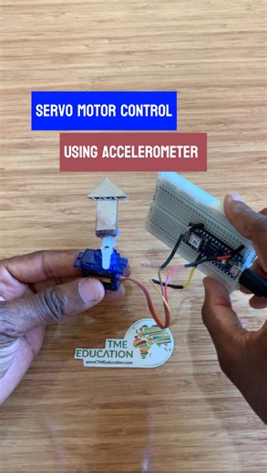 Controlling SERVO motor with builtin internal Accelerometer Module using Arduino Nano 33 IoT #arduino #servomotor #accelerometer | Upload Ideas with Itamar
