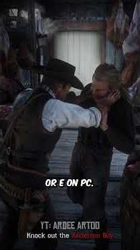 How to Knockout Anders Instantly With NO DAMAGE in RDR2
