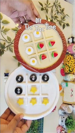 DIY Tic Tac Toe 🧸 Super Easy DIY Craft #diy #trending #craft #youtubeshorts #short