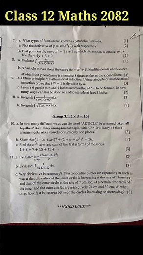 Class 12 mathematics model paper 2025 ❤️🔥😱