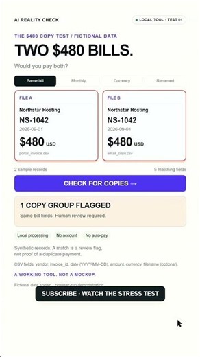 Two $480 Bills. Can This AI-Built Checker Catch the Copy?