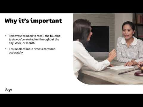 Sage Timeslips presents: Time is money—Best practices for timekeeping and billing