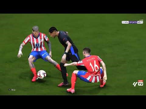 PES 21 ULTRAREALISM Atletico Madrid - FC Barcelona x 2 (superstar difficulty)