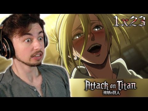 SHE'S BEEN PRETENDING THIS WHOLE TIME!!! Attack On Titan Season 1 Episode 23 Reaction
