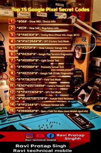 Top 15 Google Pixel Smartphone Secret Codes You Must Know 🛠️📲✅#GooglePixel #SecretCodes #TechTips