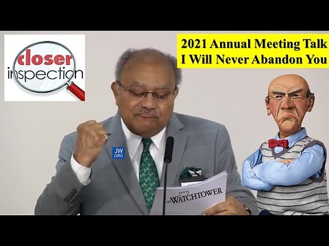 2021 Annual Meeting Talk, "I Will Never Abandon You"