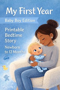 Baby Gute-Nacht-Geschichte für Jungen im ersten Jahr - Meilensteine für Neugeborene bis 12 Monate (Digitaler Download) - Etsy.de